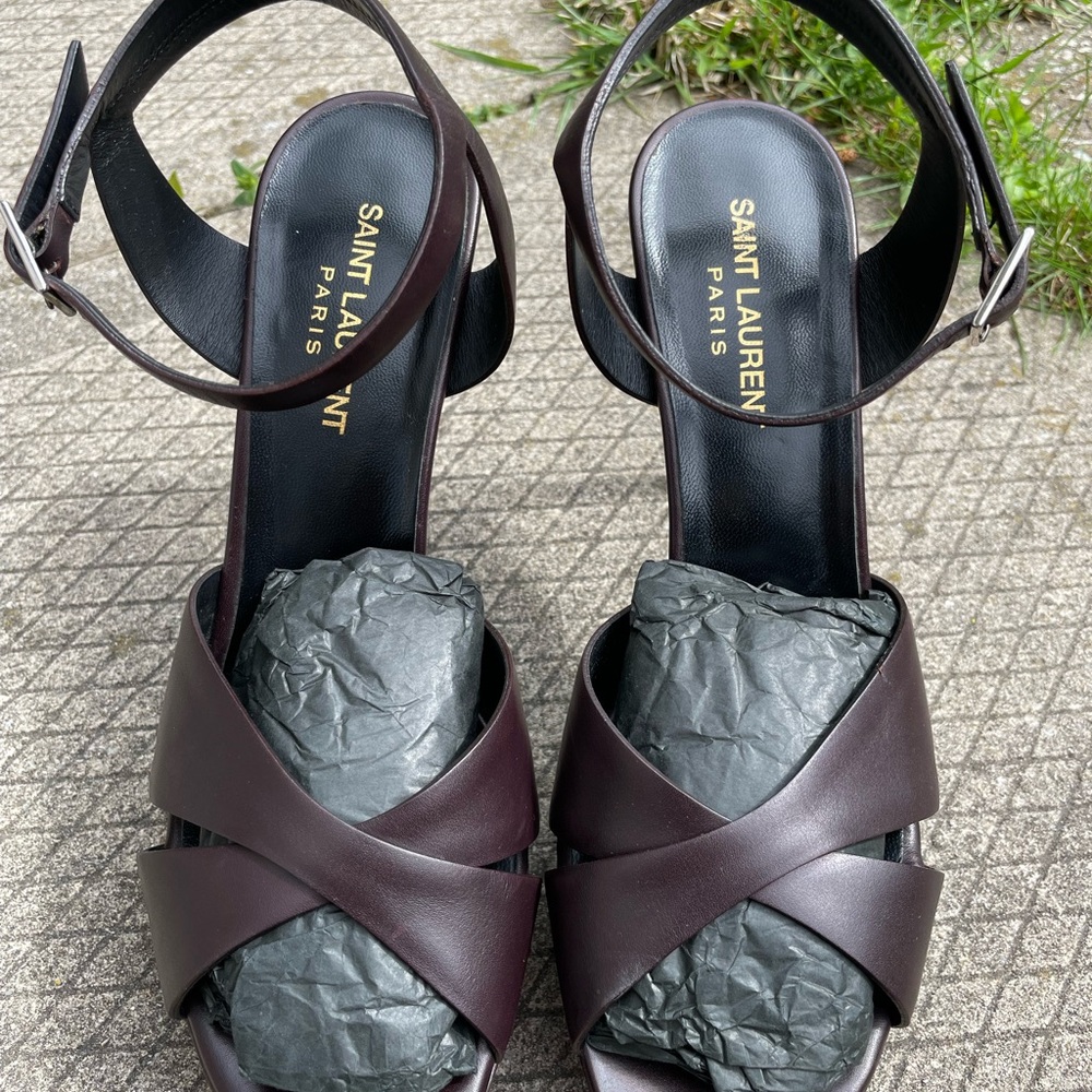 YSL heels BIANCA 85 BUT AS SAN genuine leather + original box